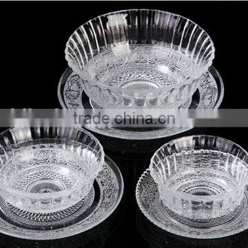 Clear Antique Glass Food Fruit Bowl for Dish Cake or Salad photo-3