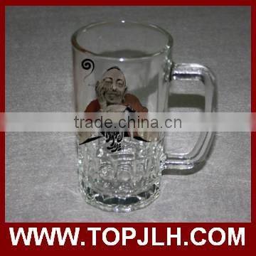 Topjlh High Quality Sublimation Glass Beer Mug With Handle photo-2