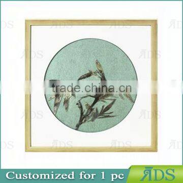 Framed Handmade Iron Slice Shadow Box Wall Decoration Bamboo Design photo-5