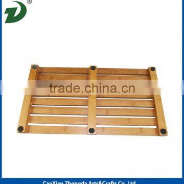 Fancy Bamboo / Wooden Bath Mat / Shower Floor / Shoe Tray photo-4