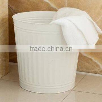 Galvanized Iron Compost Bin Trash Bin Laundry Bin Flower Planter With Handle and Lid photo-3