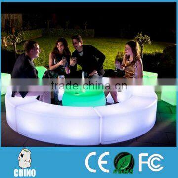 Polyethylene plastic furniture Outdoor Furniture Portable LED Chair Stool