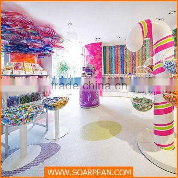 Large Colorful Customized Decoration Candy Modern Display Shelf photo-2