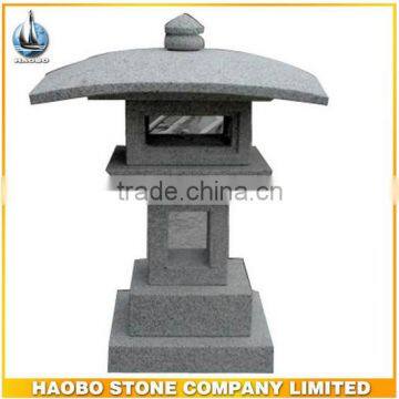 Granite lantern with carving for sale