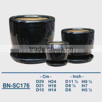 Vietnamese Ceramic Glazed Indoor Pot/ Indoor Planter BN-SC173 photo-5