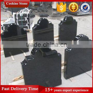 UK Style Shanxi Black Granite Tombstone & Memorial Monuments photo-3
