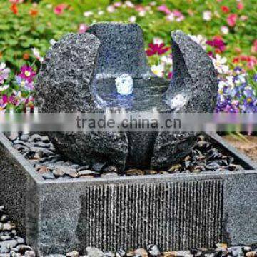 wholesale lotus flower granite stone waterfall fountain