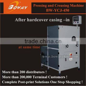 Pressing and Creasing at same time Book Hard cover Casing-in Machine YCJ-450