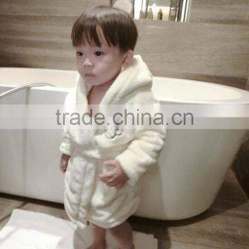 Wholesale Comfortable Kids Bathrobe Baby Bathrobe With Hood Kids photo-6