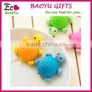 Custom 3D Animal Turtlr Eraser Wholesale