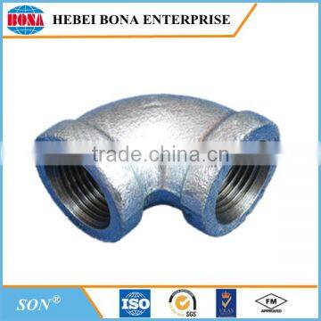 BS standard malleable iron elbow pipe fittings