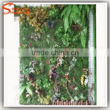 Man-made artificial grass wall plastic artificial plants wall customized artificial plants wall