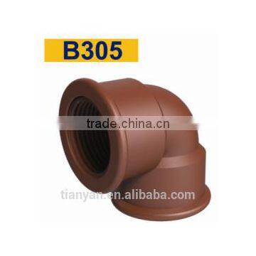 TY High Quality PP Threaded Pipes&fittings 90 DEGELBOW B Eco-friendly Cheap Price Full Size Factory Price List Discount photo-2