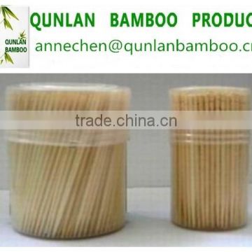 Round bamboo skewers and toothpicks