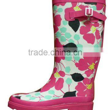 high heels women rubber rain boots