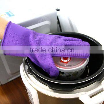 Silicone Gloves Pot Holder Oven Mini Mitt Cooking Grips , Silicone Heat Protection Grilling Oven Gloves photo-2