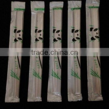 full plastic logo printed disposable bamboo chopsticks