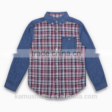 Children Denim shirt dress casual fashion shirts for boys