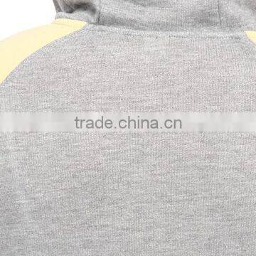 Regular Fit Hoodie Fashionable Blocked Stripes Shoulders Cut&sew Hoodies