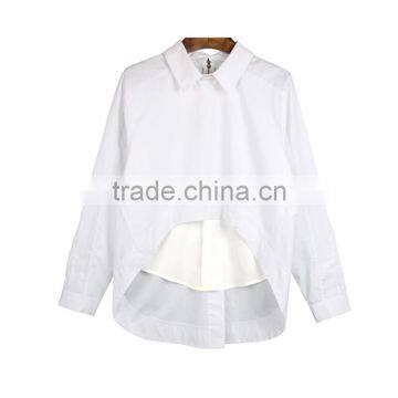 MAXNEGIO 2017 Women Clothing Cotton Frock Designs Short Front Long Back Top photo-3