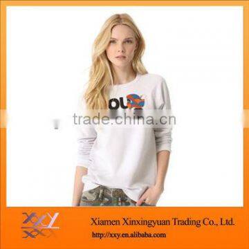 Top Fashion Ladies Sweatshirt 50% Cotton 50% Polyester