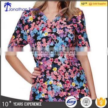 2016 Fashion Printed Hawaii Design Hospital Scrubs Uniforms photo-1