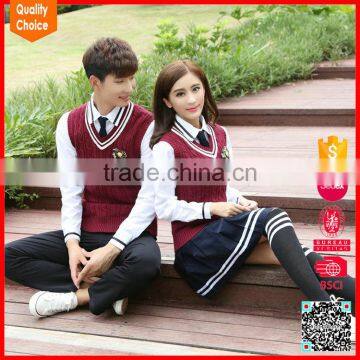 hot selling knitting patterns children sweater school uniforms