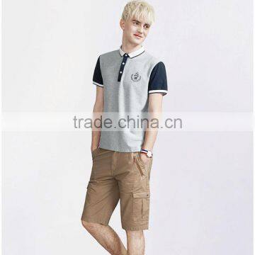 Soft touch preppy style new design polo t shirt