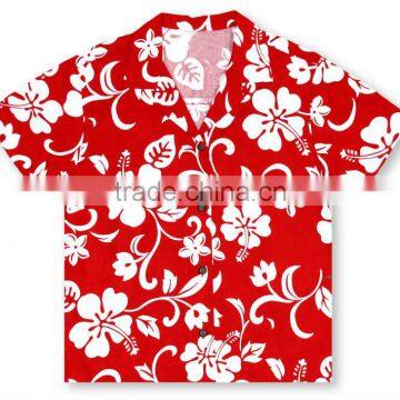 Cool Collar Hawaiian T-shirt Red Unisex photo-2