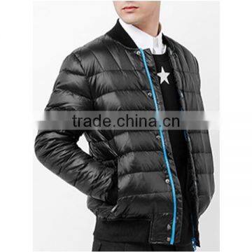 2015 Luxury Down Jacket With Fur Sleeve Opening Down Jacket Men's 100%polyester Down Jacket Coat photo-4