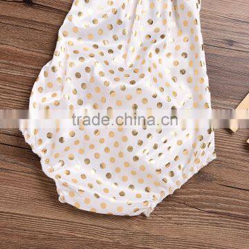 S33630W Kid Girl Flower Romper Cotton Floral 2017 Summer Jumpsuit photo-4