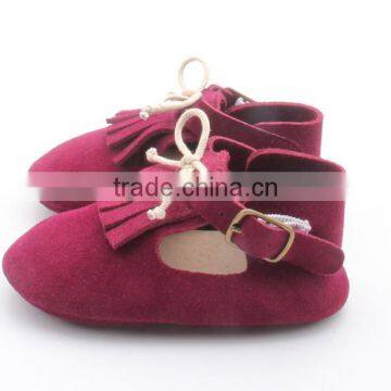 Comfortable Handmade Skidproof Baby Leather Shoes Soft photo-3