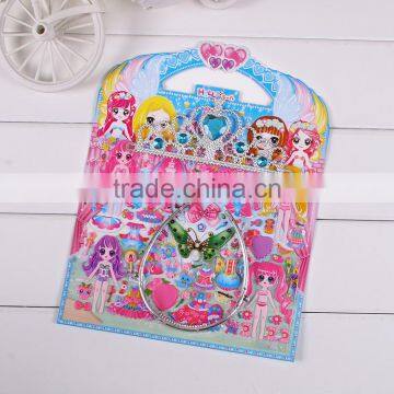 Children carton sticker 3D pop-up sticker creative tool sticker