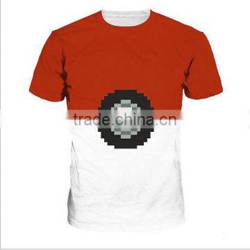 Walson Hot Sales Pokemon Pokeball Print T-Shirt Tops photo-2