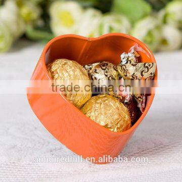 Factory Custom Printed Heart Shape Candy Chocolate Tin Box photo-3