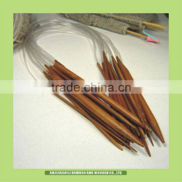 KN002C 13size carbonized Bamboo Circular Knitting Needles 40cm