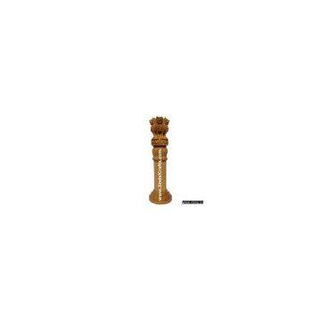 Handmade Wood Sculpture Asoka Pillar Stambh India Art
