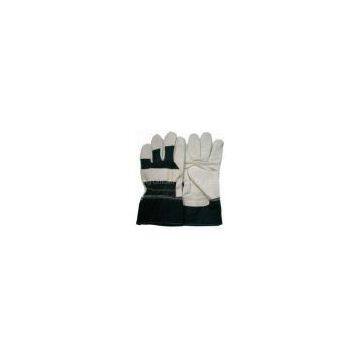 White Pasted Full Palm With Cuff Firm Grip Furniture Leather Work Glove 603FJL