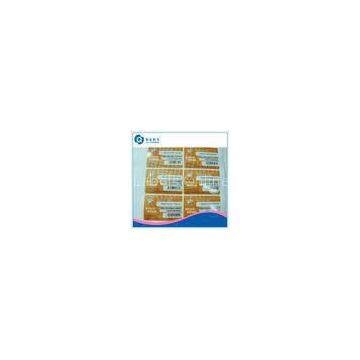 Die Cut Vinyl Stickers For Bottle , Anti-Counterfeit A4 Self Adhesive Labels