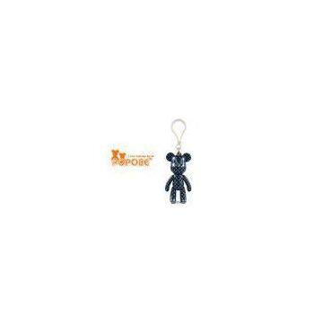 Unique Wedding Gift Couple POPOBE Bear Plastic Buckle Key Chain for Promotion Gift