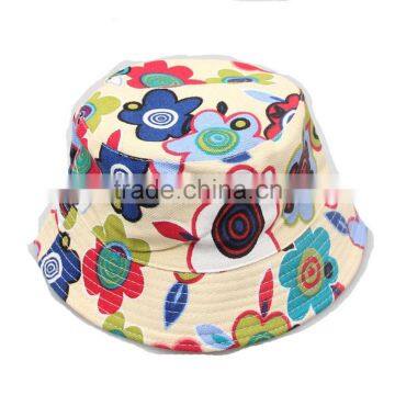 Multi Flower Pattern Bucket Caps Summer Sun Hat Fishing Outdoor Caps