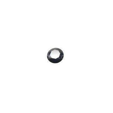 4mm Diamond Cut Natural Black Spinel Round , Natural Gemstone