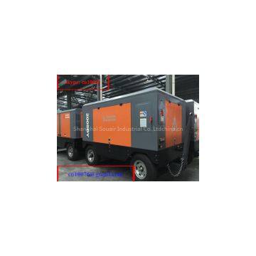 Mobile/Portable screw air compressor driven by Cummins Diesel Engine for drilling machine