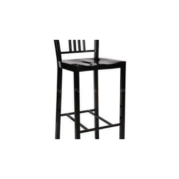 Black High Metal Dining Chair