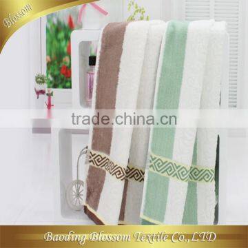 home textile made in china jacquard yarn dyed bamboo towel face 40*60cm