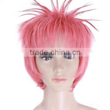 Fashion Cosmetic and Costume Braided Lace Wigs,World Cup 2014 Wigs,Remy Indian Hair Short Lace Wig,Fake Hair Dubaa Fashion