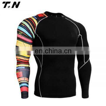 Men's sublimated rash guards compression shirts Rashguard