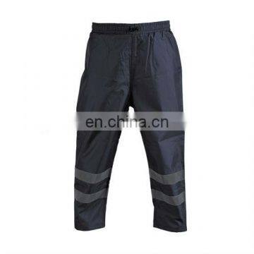 Hi-vis Safety Rain Pants with PU coating ,waterproof