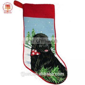 Wholesale Embroidery Customized Burlap Large Christmas Stocking