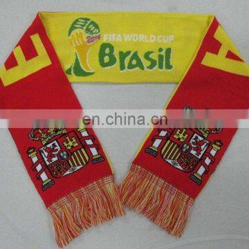 Brazil football custom printed fan scarf